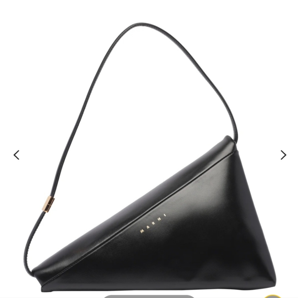 Marni Sleek Black Shoulder Bag